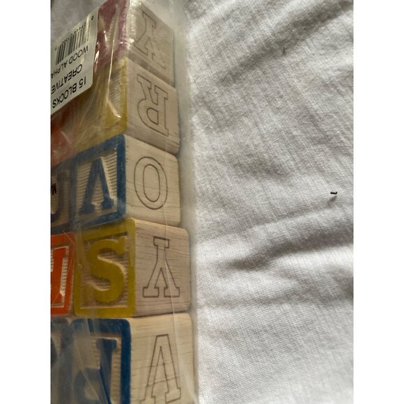 Creative Learner Wooden Alphabet Blocks Handcrafted Educational Toy Set Made In - Picture 11 of 13